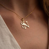 Double Alphabet Name Necklace