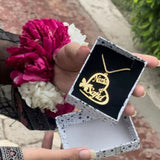 Butterfly Couple Heart Name Necklace