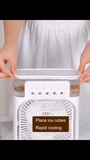 ❄️ Cooling Fan with Ice – Portable Air Cooler & Humidifier | Easy-Clean, Removable Water Tank