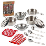 👩‍🍳 Kids Kitchen Set – Pretend Cooking Playset with Utensils, Food & Light/Sound Effects 🎵✨