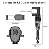 Flexible Car Phone Holder 📱 | Magnetic Mirror Mount with Adjustable Angles 🚗✨