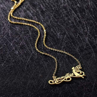 Customize Name Necklace With Fairy